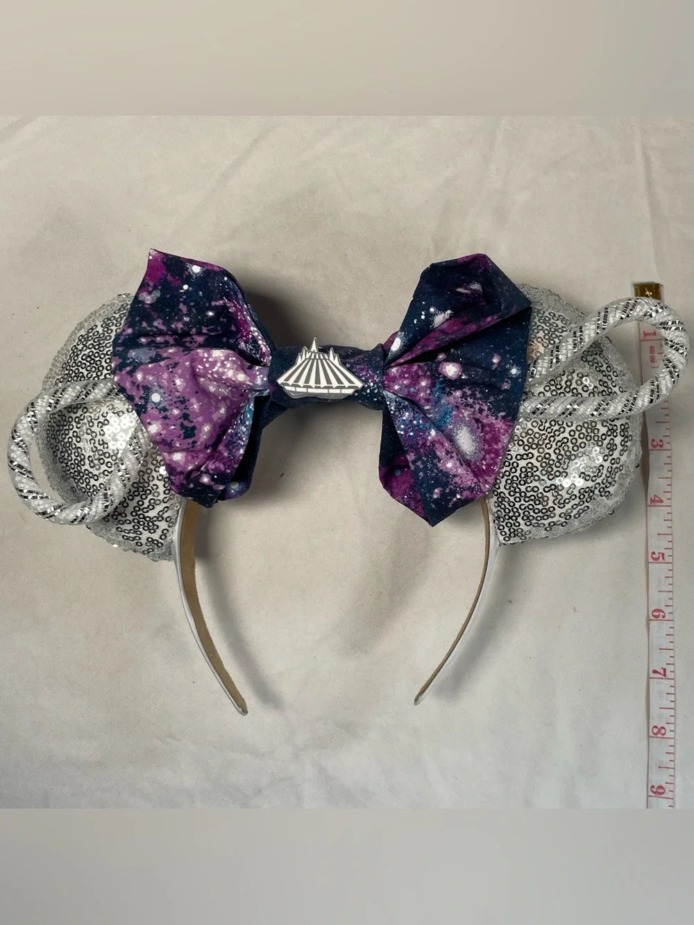 Light Up Disney Space Mountain Mouse Ears Headband And Free Gift New (Other)